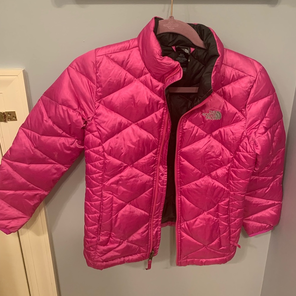 North Face Kids Pink Puffer Coat